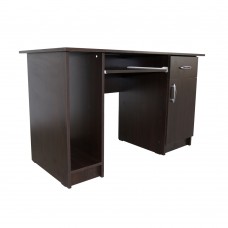 Birou Nero cu 1 usa si 1 sertar, Wenge, 120 x 74 x 60 cm